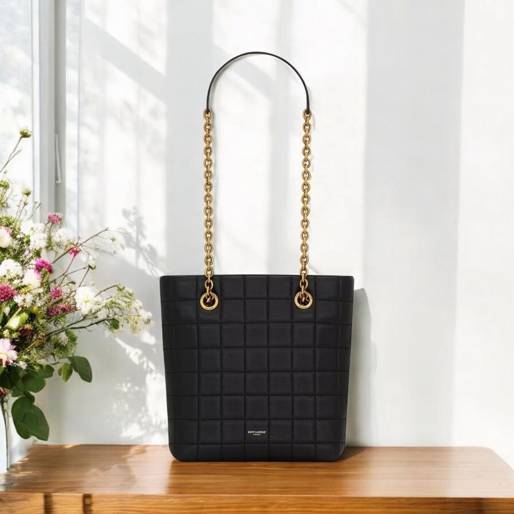 NWT Saint Laurent Mini Lambskin Tote
